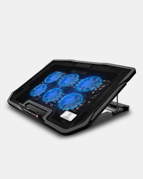 Laptop Cooling Pad With 6 Inbuilt Fans & 2 USB Ports, Black | LCF01