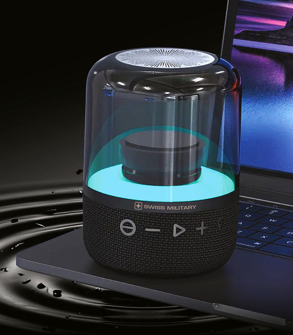 Rainbow Bluetooth Speaker With 3 Mode Lighting, Black | BL61