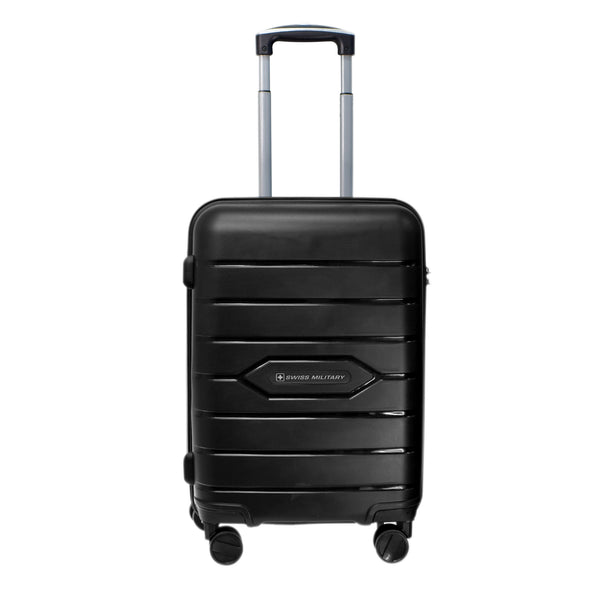 Hard Trolley 76 cm Large Bag With 8 Wheels & 3 Dial Lock, Black | HTL92