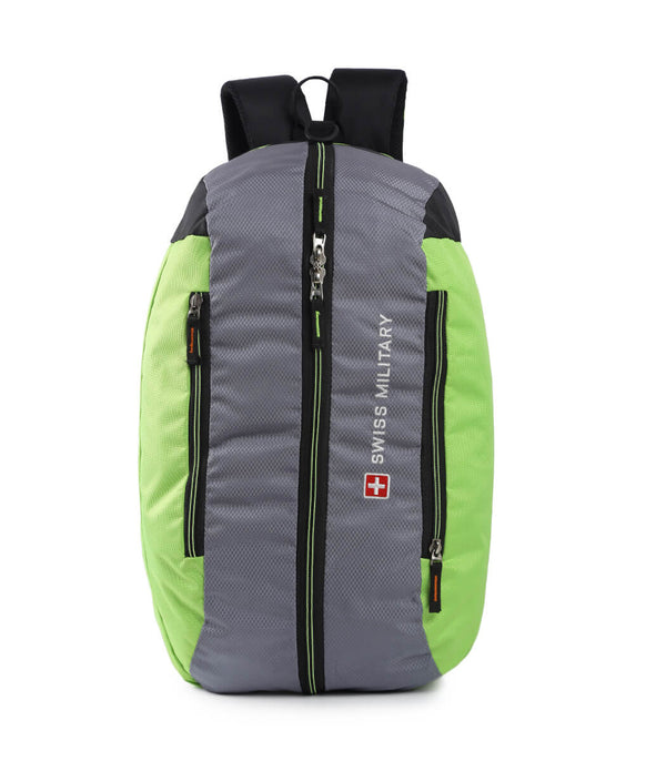 Unisex Waterproof Duffle Bag Cum Backpack, Green &amp; Grey | LBP23