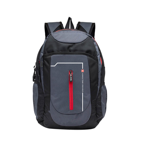 Laptop Backpack 26L With Inbuilt Organizer, Polyester, Grey & Black | LBP40A