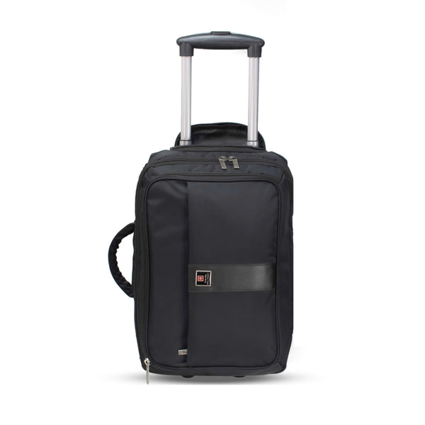 Laptop Briefcase Cum Trolley Bag 31 cm With 2 Wheels, Black | LTB4