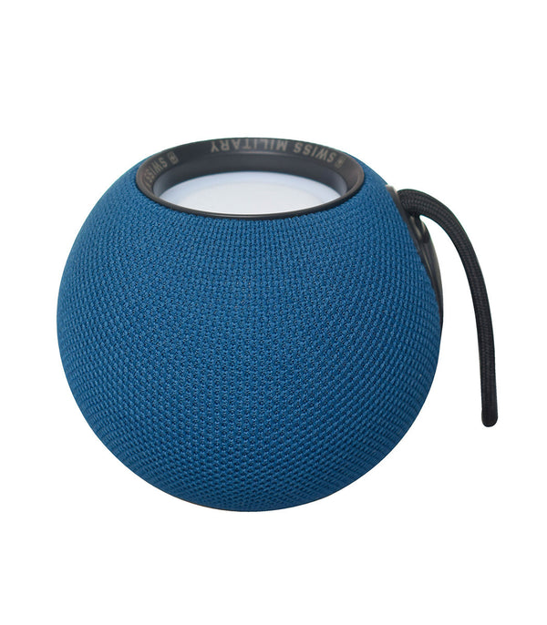 Swiss Military Musica Blue Wireless Bluetooth Speaker with Bluetooth Version 5.0, Support USB/TF Card/FM/BT/TWS Play Mode, 8 Watts