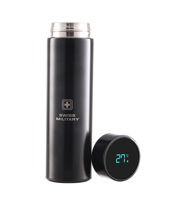 Digital Vacuum Flask With LED Temp Display, 480 ml, Black | SMF5